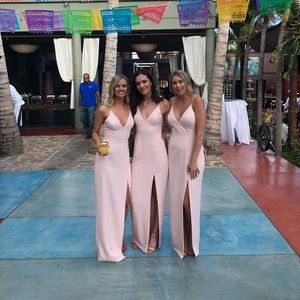 Ballet pink WAYF gown or bridesmaid dress